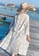 LYCKA white BC1052 Lady Beachwear Long Breezy Beach Cover-up White DC81FUSD6D4921GS_4