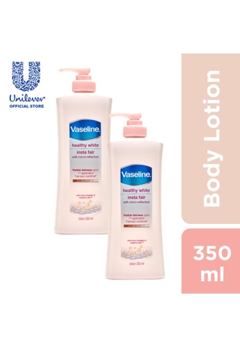 Buy Vaseline Vaseline Healthy White Insta Fair Body Lotion 350ml X 2 Online On Zalora Singapore