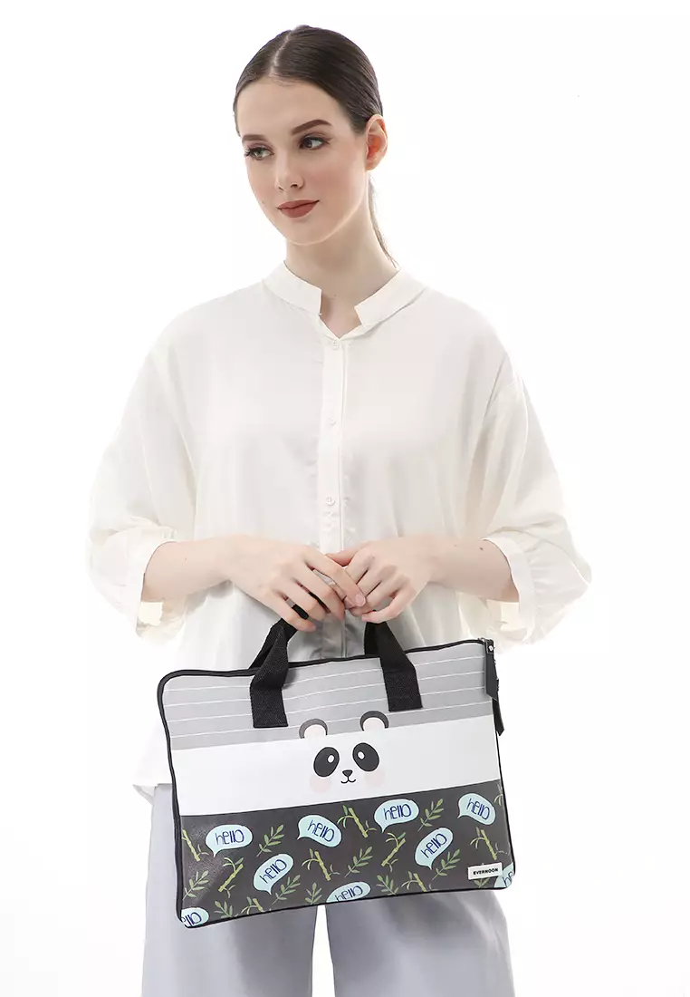Arsy Hand Laptop Bag Animal Picture Dan Material Berkualitas - Panda