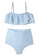 Halo blue (2pcs) Stripe Pattern Bikini Swimsuit 59B55US617828DGS_1