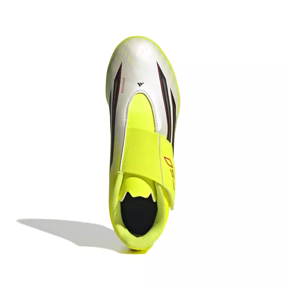 ADIDAS F50 CLUB Velcro Tf J JS1487 - Sepatu Bola Anak (Kuning)