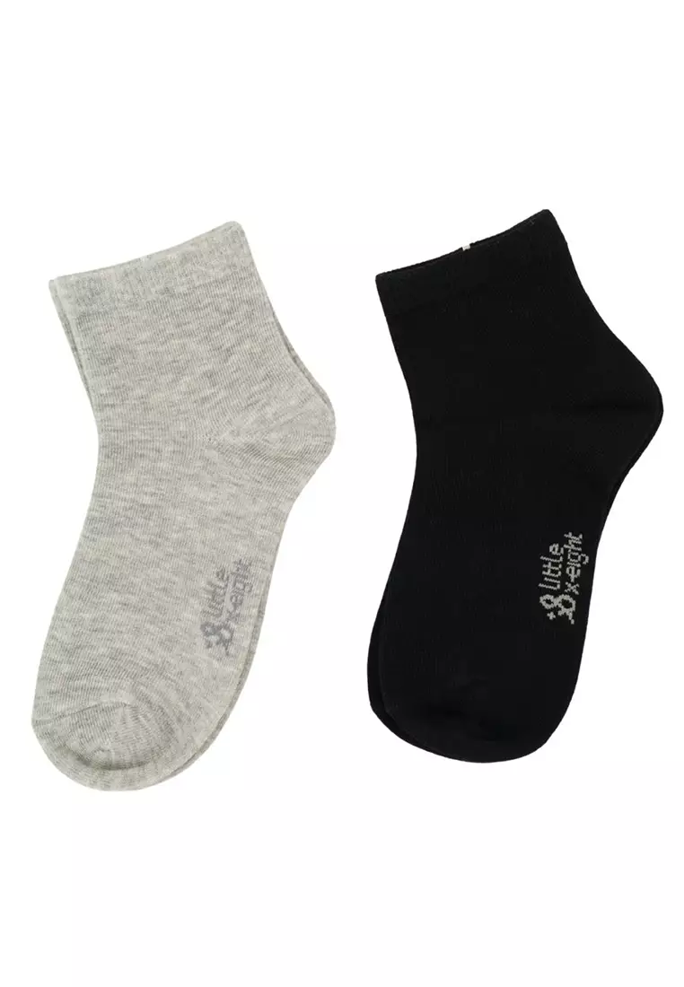  Little X eight Tuff Socks - Kaos Kaki Anak BLACK
