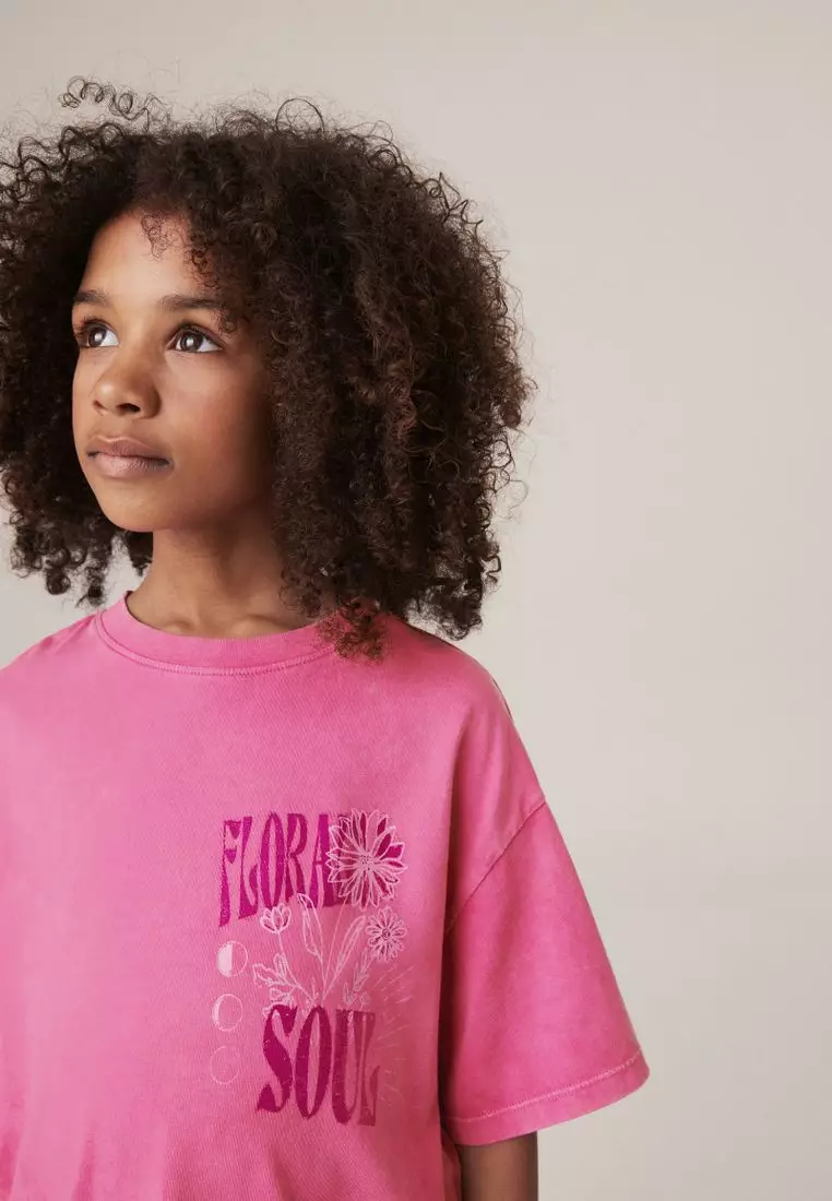 Buy NEXT Acid Wash Graphic T-Shirt 2025 Online | ZALORA