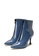 House of Avenues blue Ladies Patent Leather Slogan Ankle Boot 5475 Blue 754C9SHBFAC292GS_4