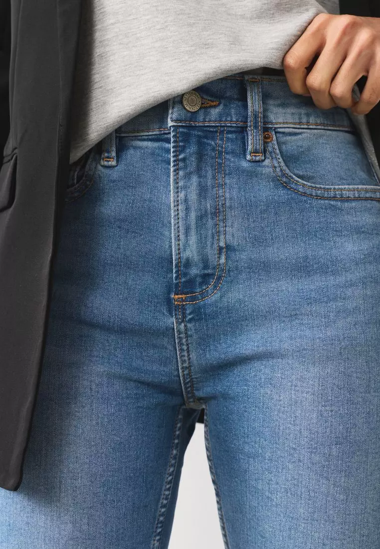 Mid Rise Stretch Skinny Jeans