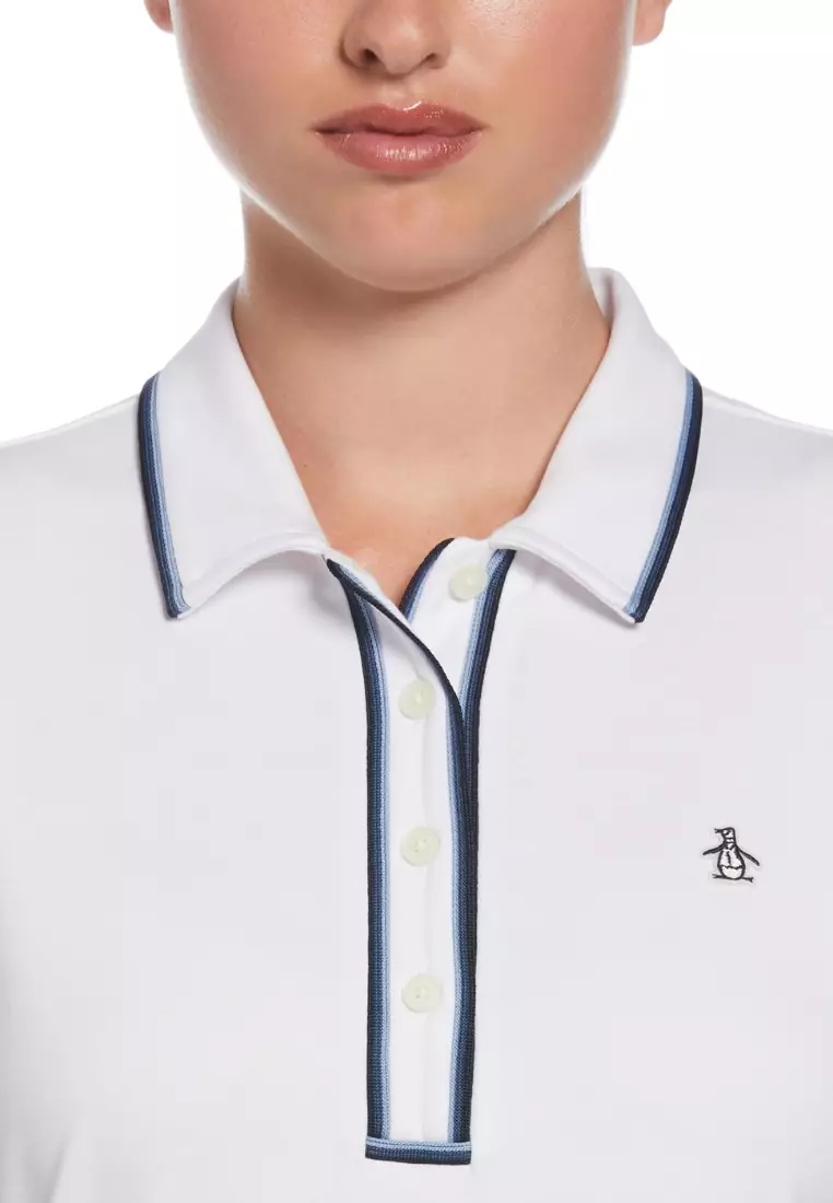 Organic Cotton 3D Veronica Short Sleeve Polo Shirt