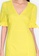 ZALORA BASICS yellow V Neck Puff Sleeve Dress 79A5FAA66CD836GS_3