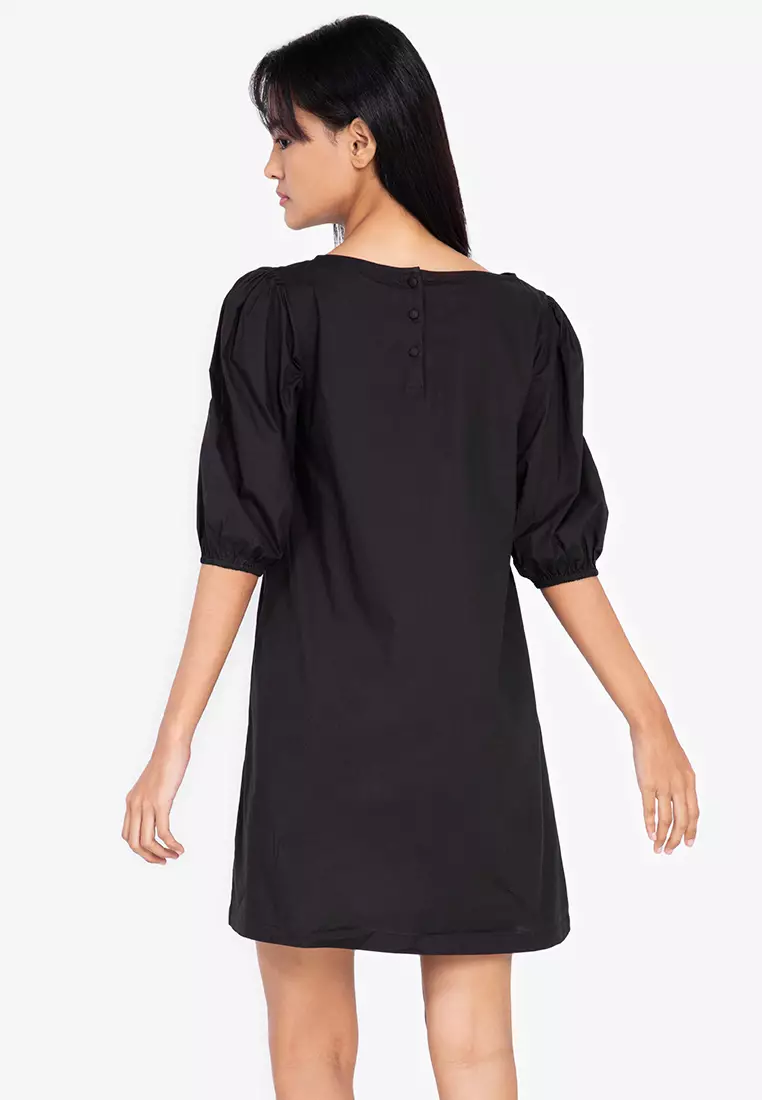 ZALORA BASICS Button Back Shift Dress 2024 Buy ZALORA BASICS