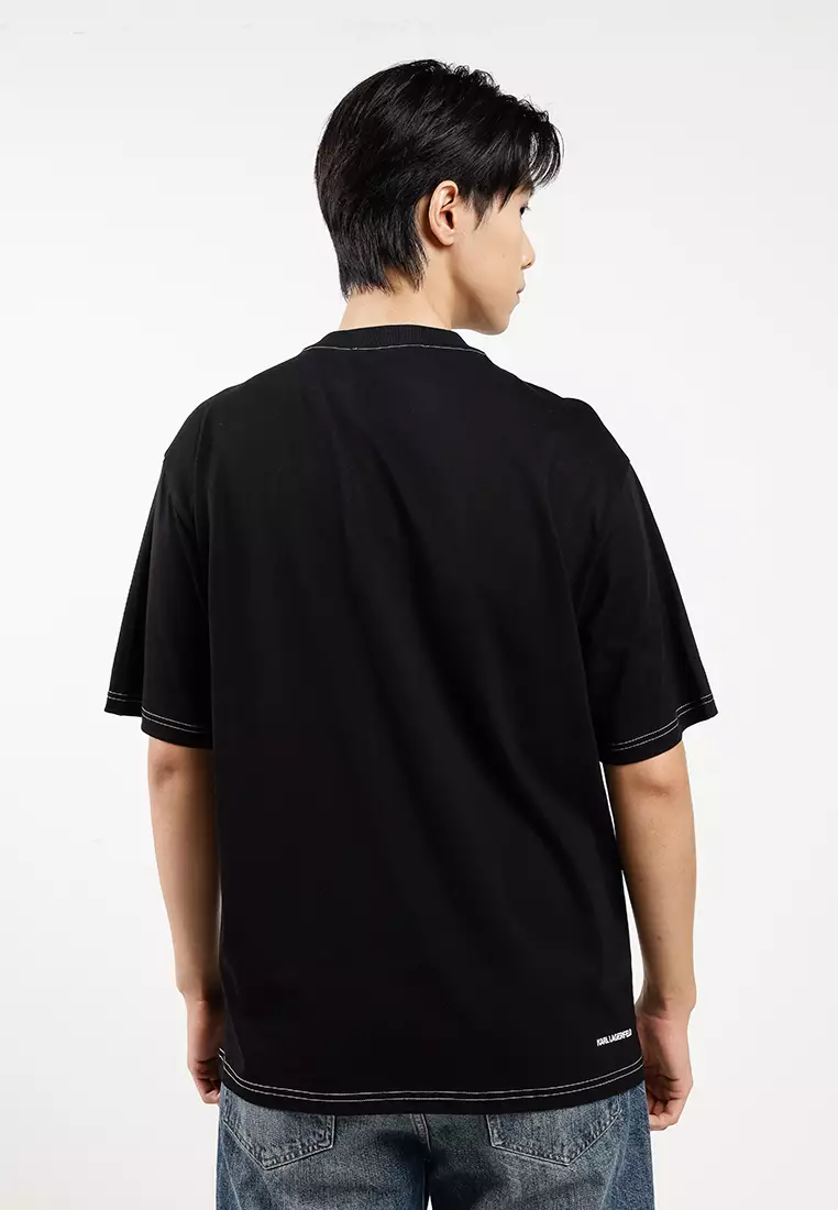 T-Shirt With Contrast Stitching