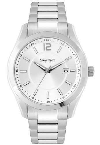 Christ Verra Fashion Men's Watch CV 52200G-11 SLV/SS White Silver Stainless Steel