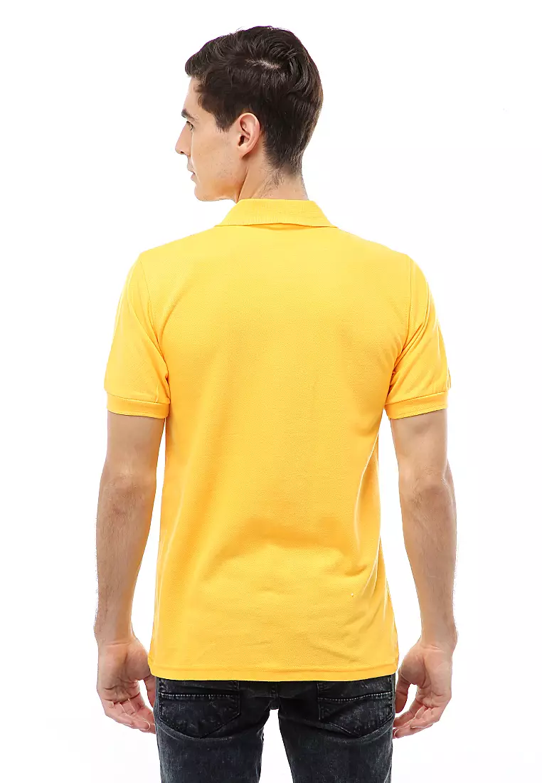 Jack Atasan Formal Pria T-Shirt Kaos Polo Polos Lengan Pendek Material Cotton ORIGINAL - Yellow