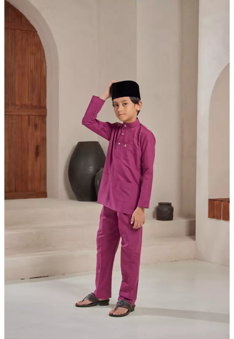 Baju Melayu Moden Cekak Musang for Kids
