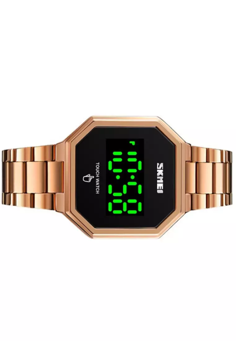 Jam Tangan Digital Pria Waterproof Many Function Strap Tali Material Stainless Steel BY57 ORIGINAL