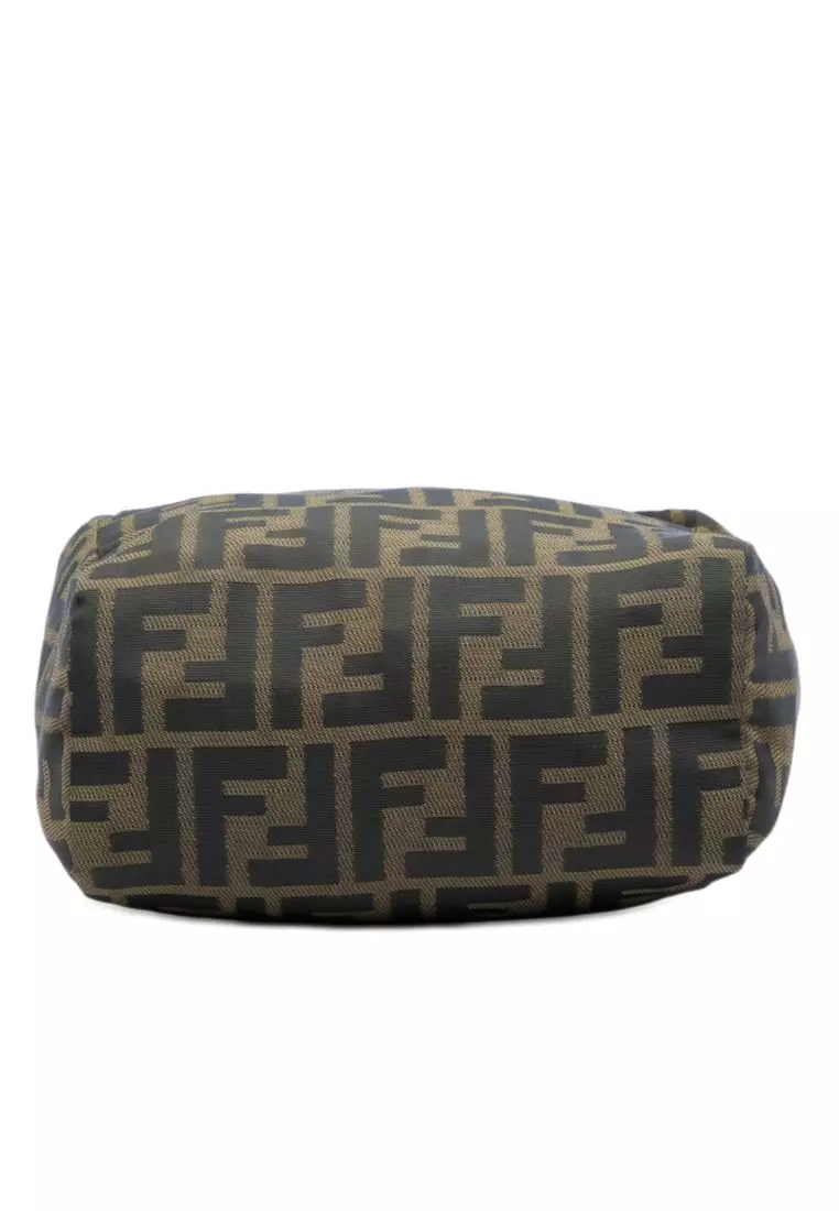 Pre-Loved Fendi Mini Zucca Canvas Handbag