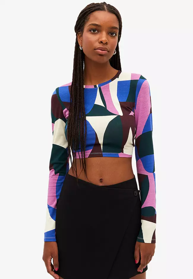 Crop top shop long sleeve outfit
