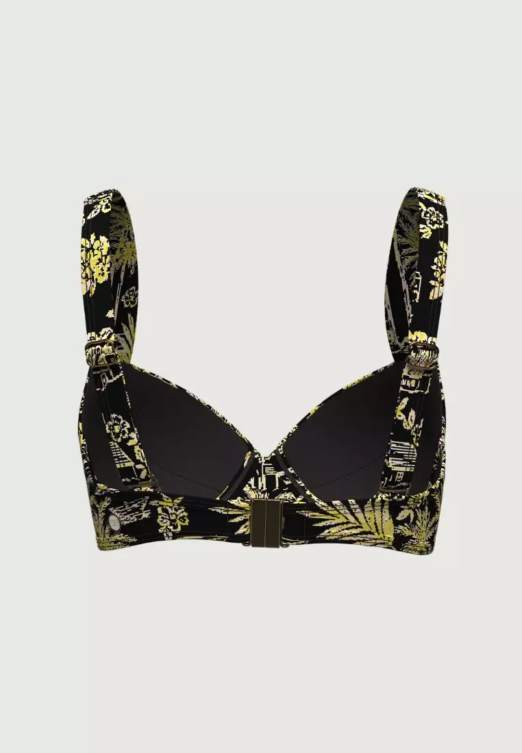 Tropadelic Days Black Plus Cup Bikini Top