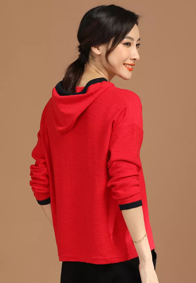 Red hoodies outlet near me