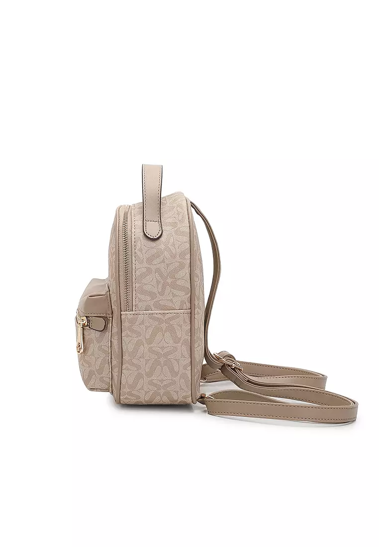 Women's Mini Backpack (Tas Ransel Wanita & Tas Punggung Wanita) - Krem