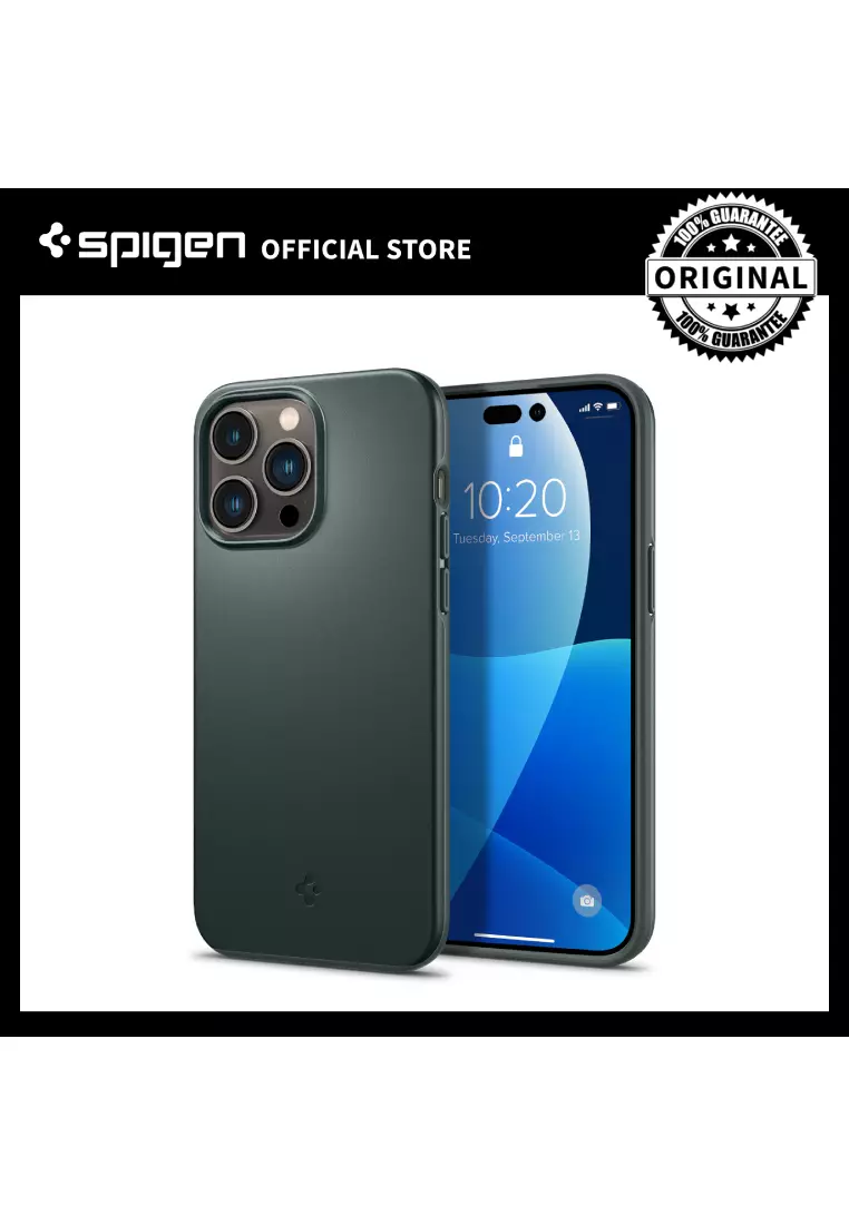 Spigen Liquid Air Armor Designed for iPhone 15 Pro Max Case (2023),  [Military-Grade Protection] - Abyss Green