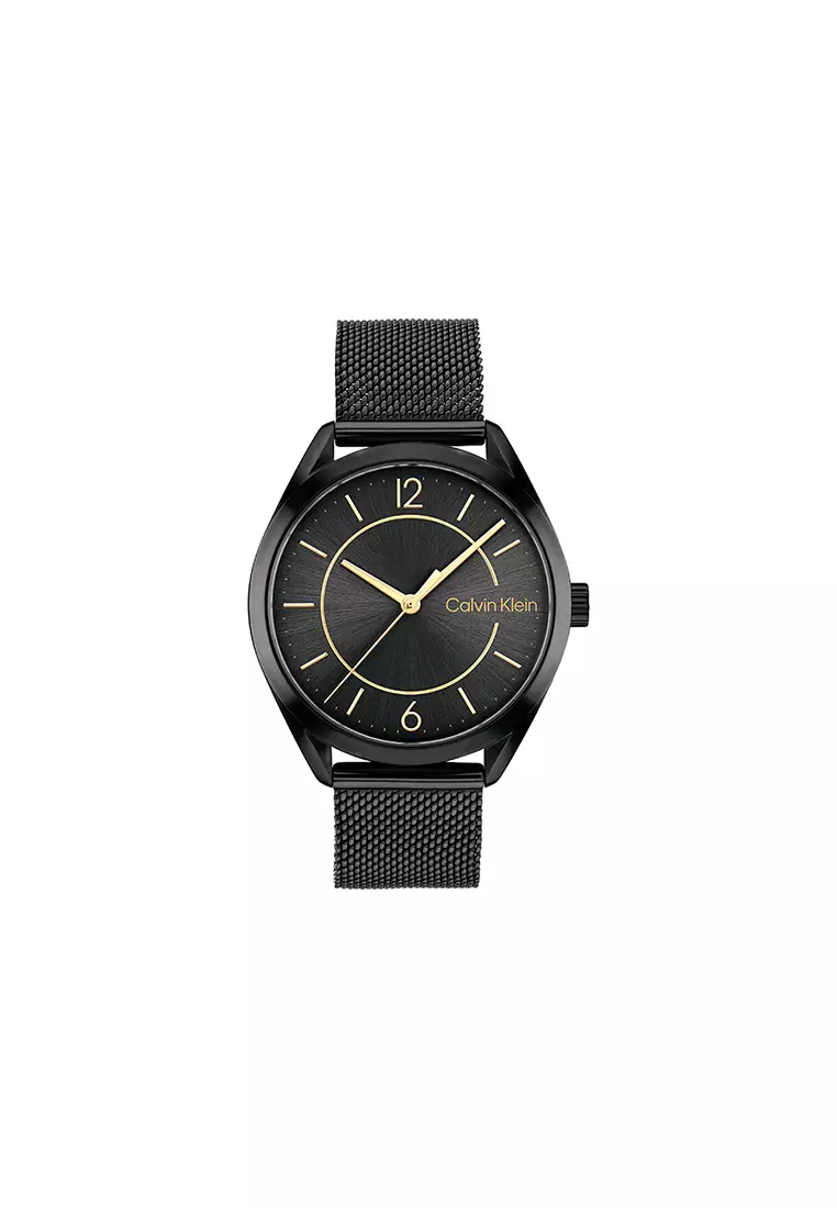 Ck minimal cheap watch black