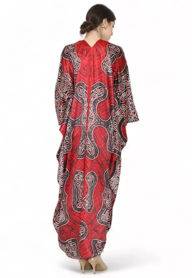 Kanzi Long Sleeve Batik Kaftan