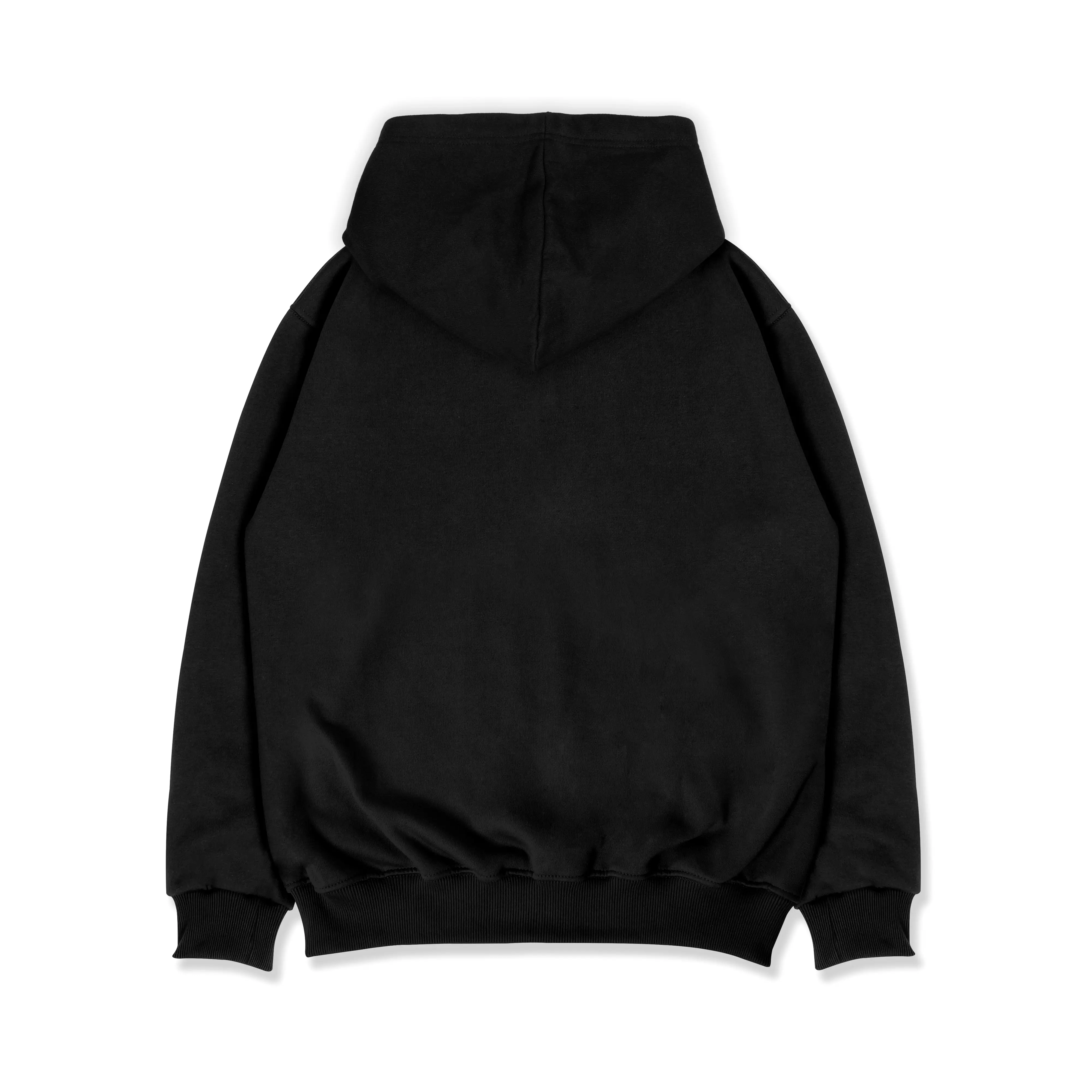 OOTDSUPPLY Zipper Hoodie Splash Black | Hoodie Pria & Wanita HDZ008