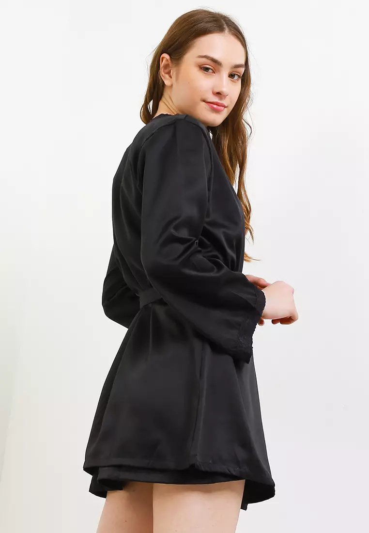 Kimono Satin Silk Set Tanktop Sleepwear