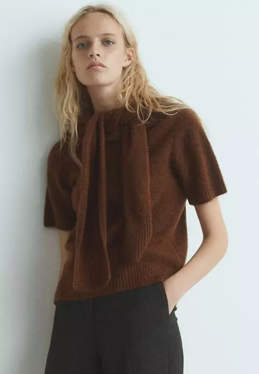 Short-Sleeved Combined Sweater