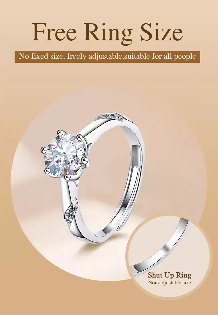 Cincin Wanita Original Aksesoris Cewek Aksesoris Adjustable Tunangan Jewellery Anti karat