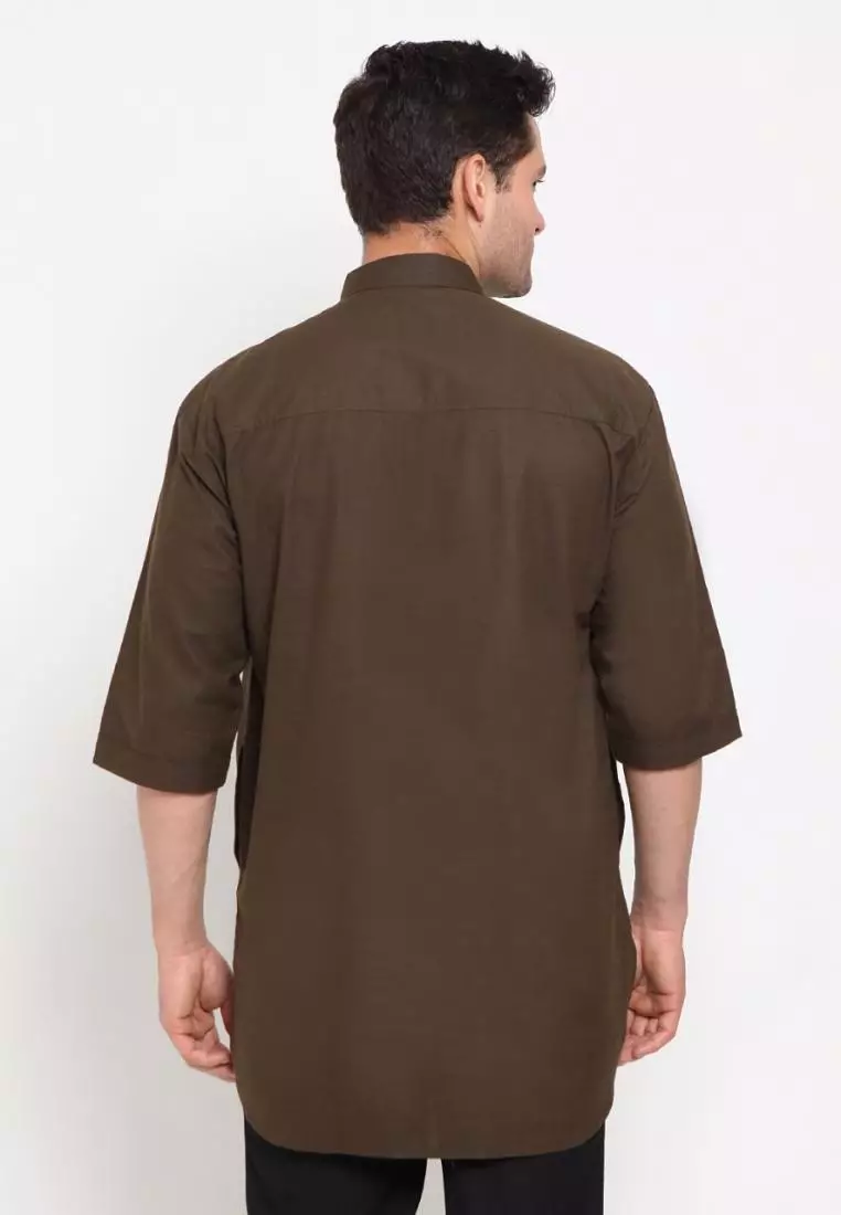 Zayidan Baju Koko Gamis Muslim Pria - Mustafa Olive