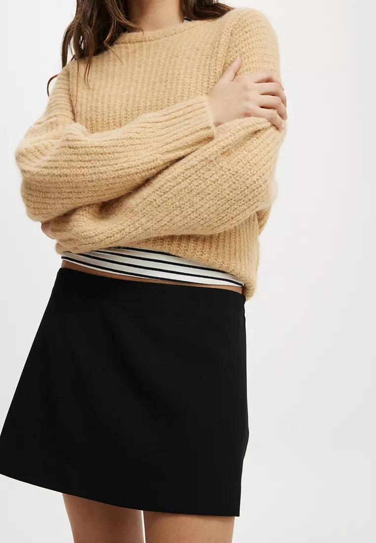 Buy Cotton On Harper Suiting Mini Skirt 2025 Online | ZALORA
