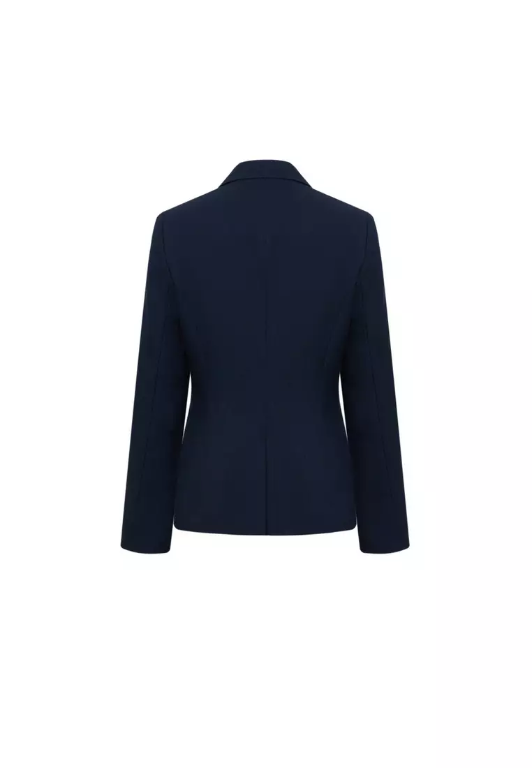 Polyester 修身西裝外套