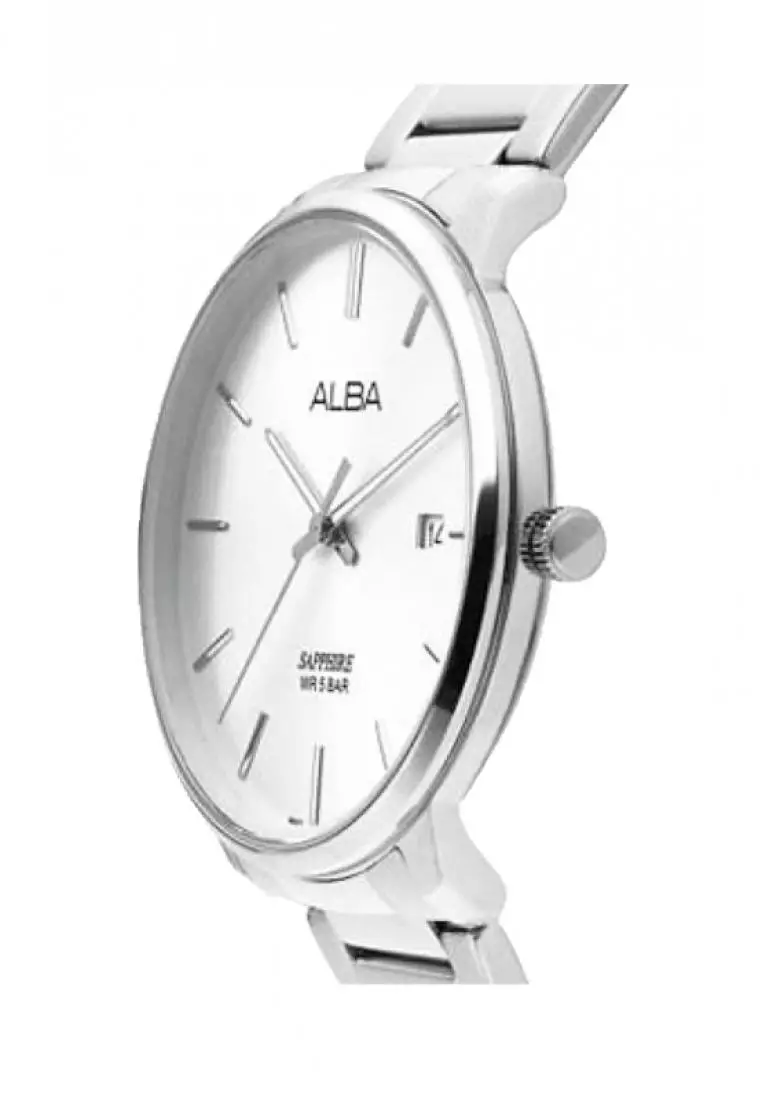 Jam Tangan Pria Alba Original Garansi Resmi AS9G65 AS9G65X1 Strap Stainless Steel Silver