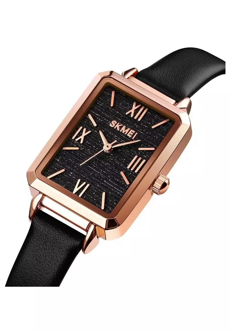 Jam Tangan Wanita Analog Waterproof Strap Tali Material Kulit Leather ZR06 ORIGINAL