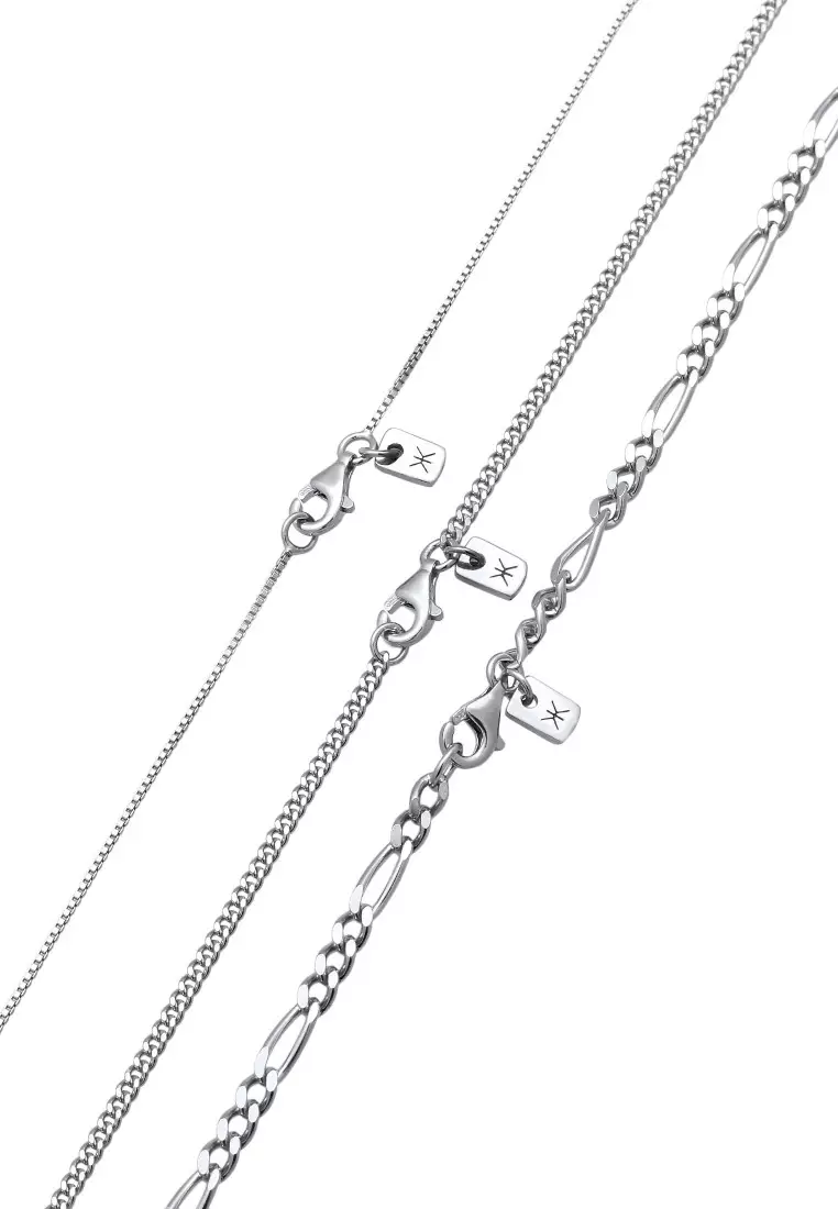 EXCLUSIVE Kalung Perhiasan Perak 925 Pria Layer Armoured Chain