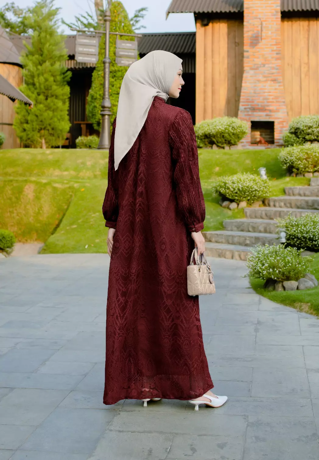 Danisha Dress - Maroon