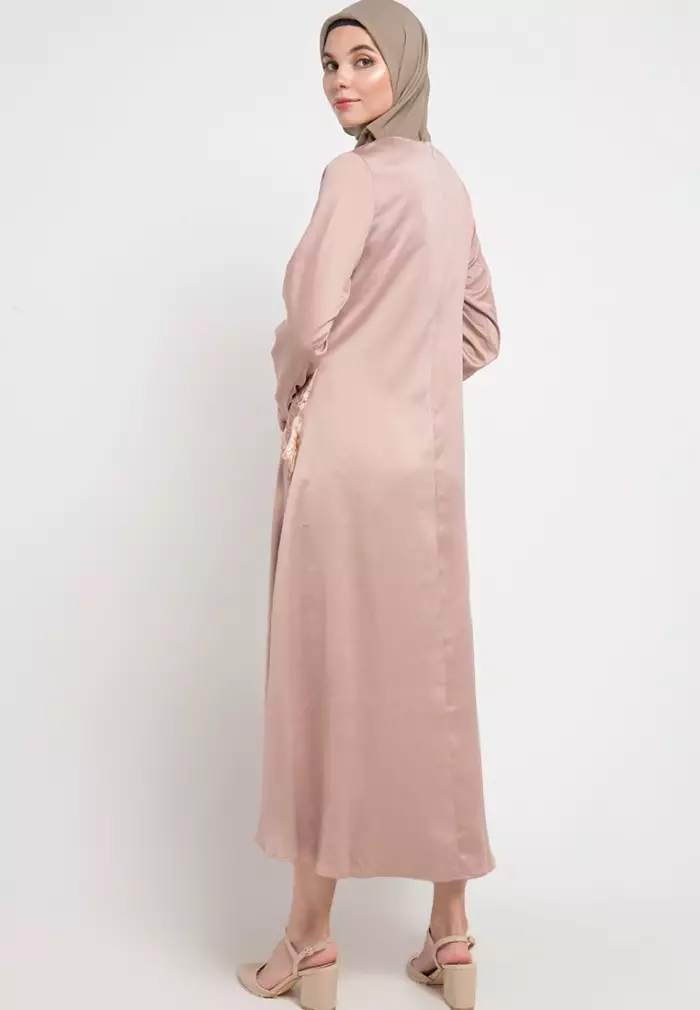 Haley Maxi Dress In Brown Print