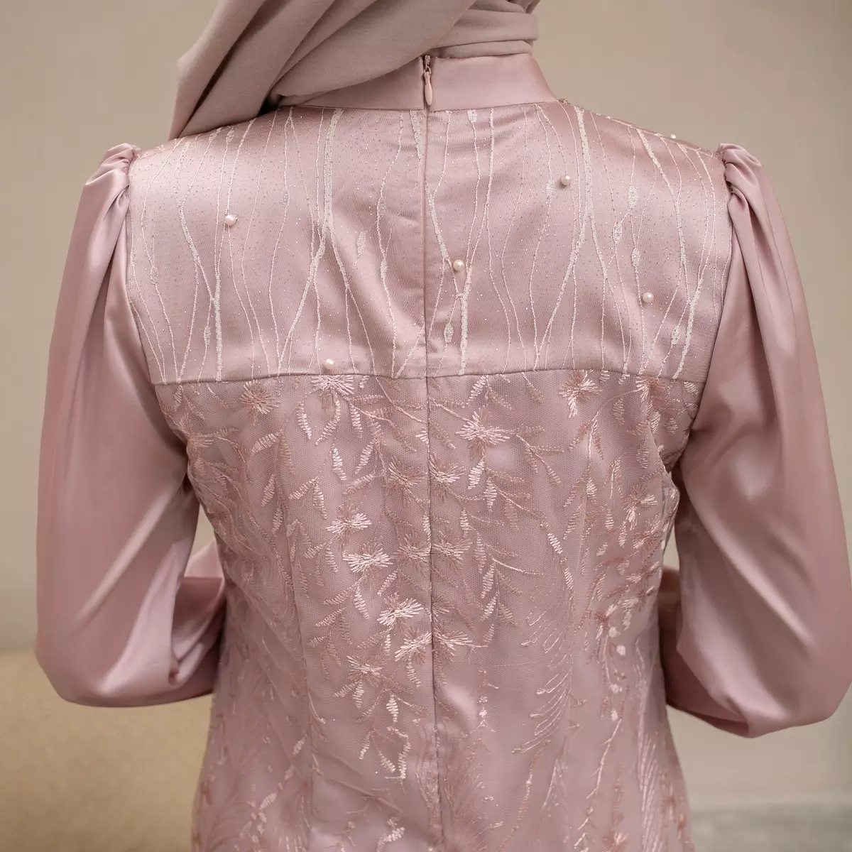 EPC Gamis Ameera - Dusty Pink - Brocade Collection