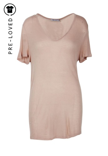 Buy T By Alexander Wang Pre Loved T By Alexander Wang Nude Top 2020 Online Zalora Singapore