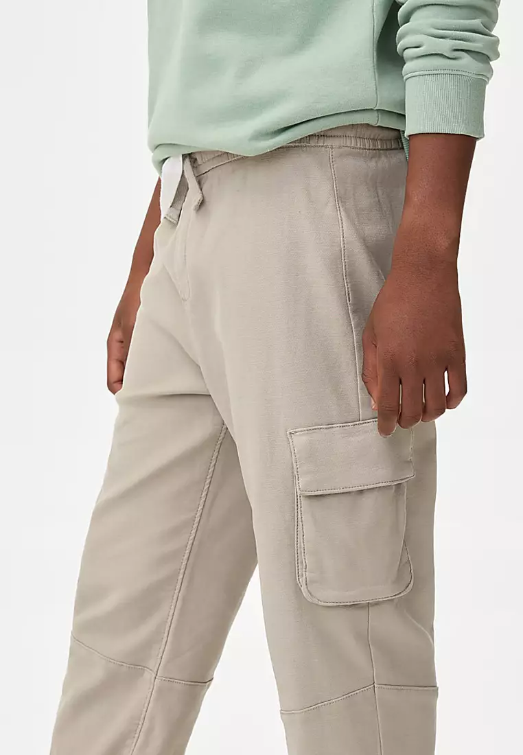 Cotton Rich Cargo Trousers