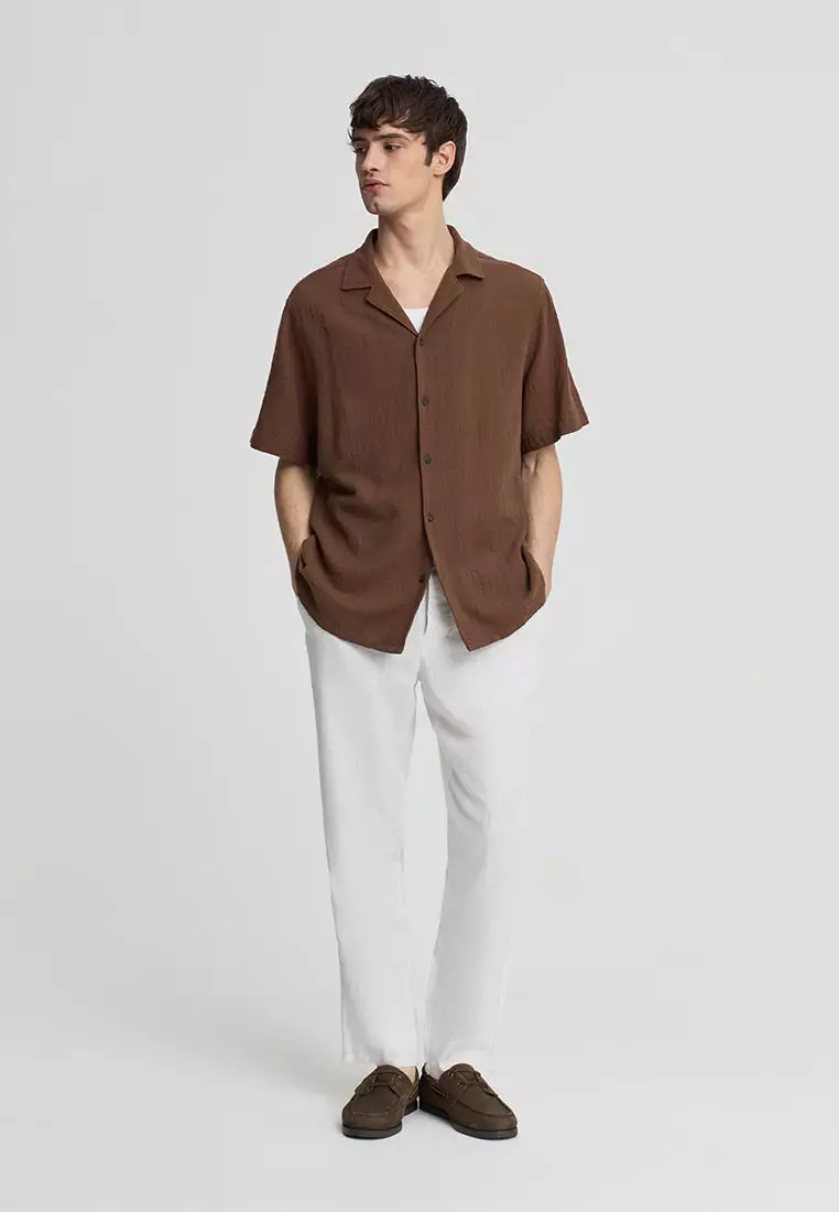 Men's Plain Bowling Shirt