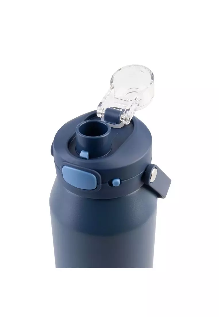 Oasis Ceramic Stainless Steel Triple Wall Capri Quick Release Drink Bottle 1L - Indigo
