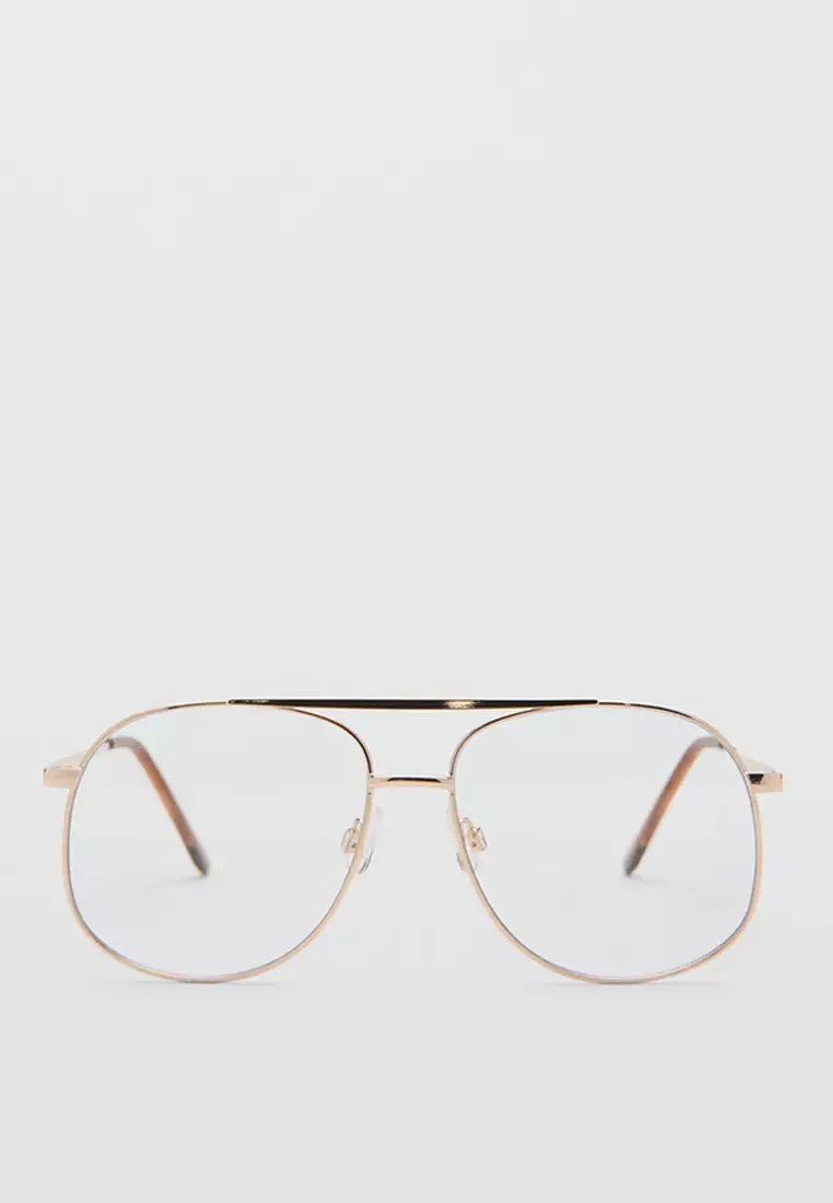 Aviator Metallic Frame Glasses
