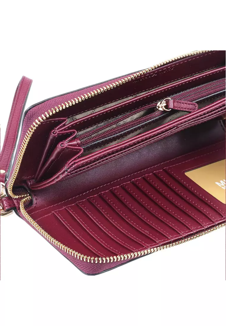 Jet Set Travel Large Continental Wallet - Cherry