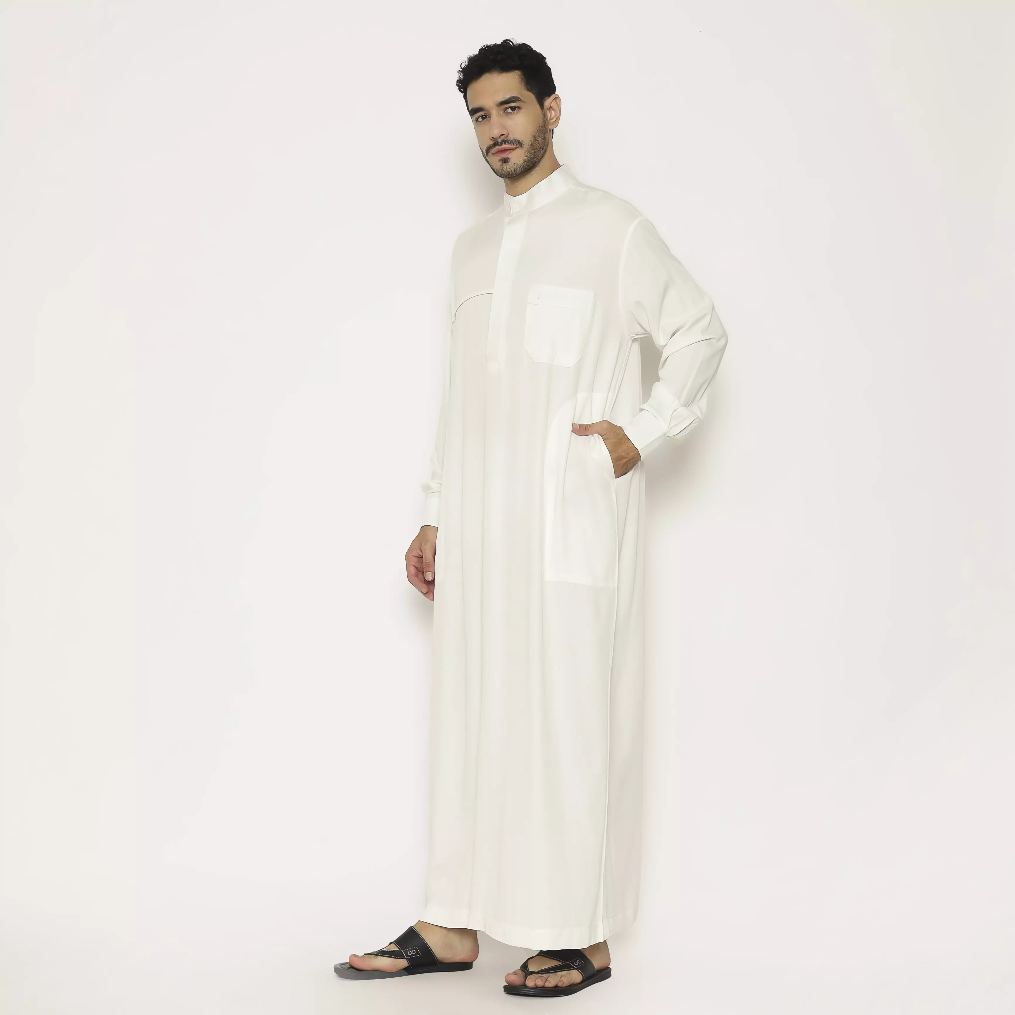 Gamis Pria 09 White BW