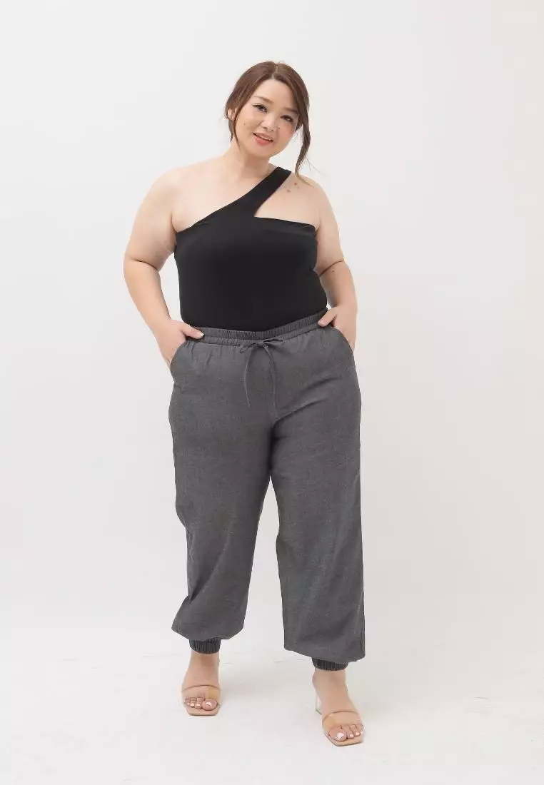 Plus Size Jogger Pants Mae Charcoal