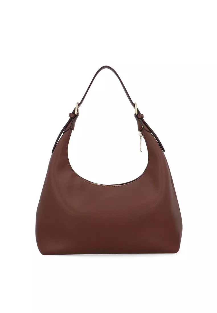 Lane Structured Tote - Dark Brown