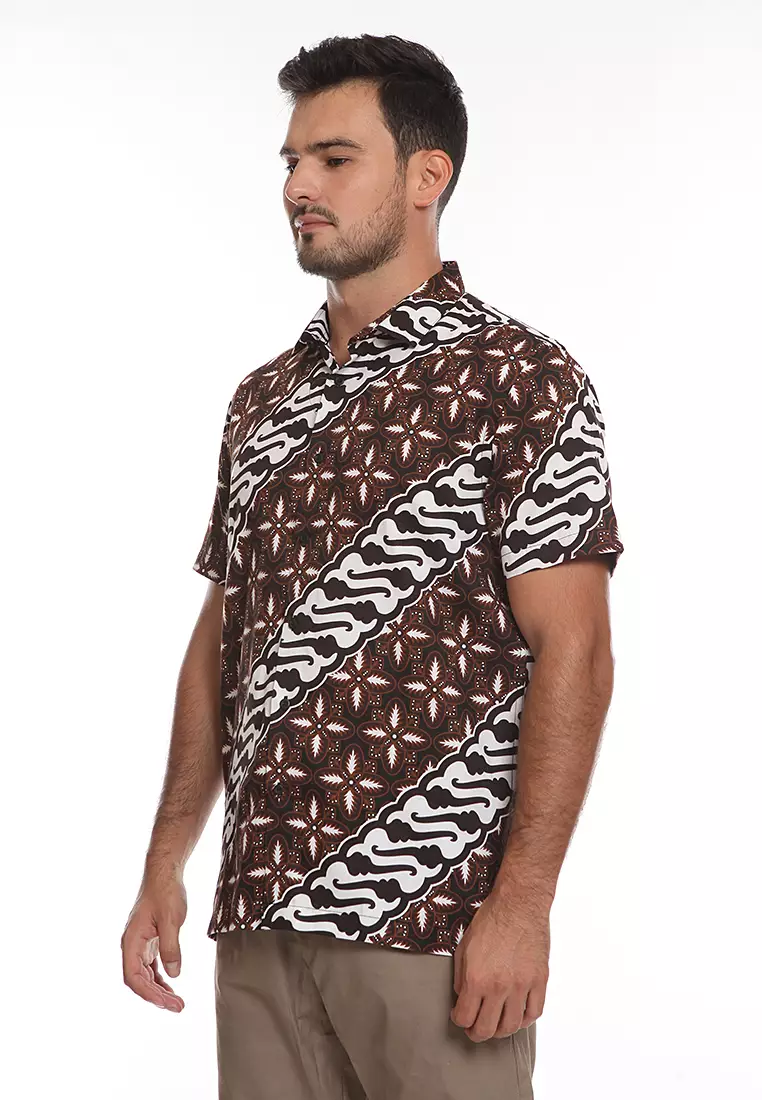 Kemeja Batik KARAKA 5-BESTBUY-BROWN