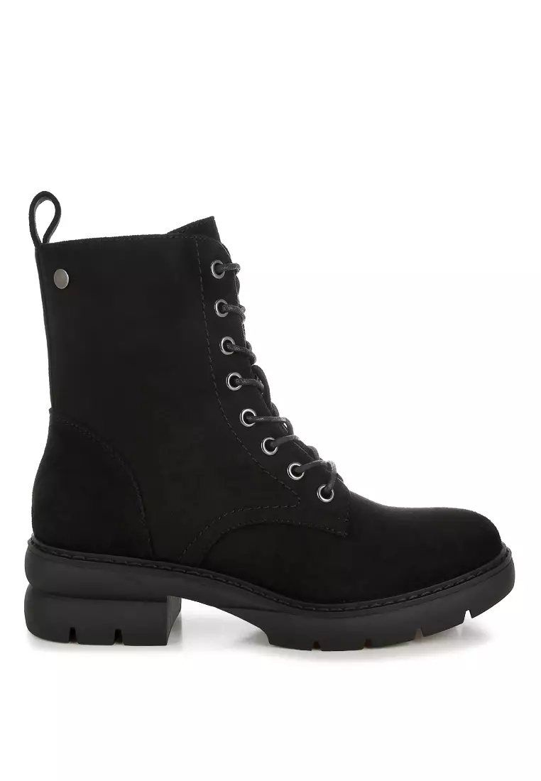 Discount on London Rag  shoes - SKU: Lace Up High Ankle Boots in Black