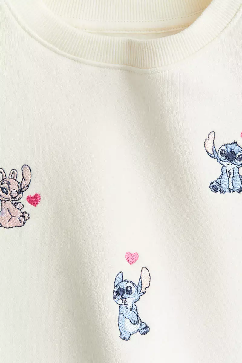 Motif-detail sweatshirt